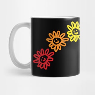 Smiley Daisy Pride Rainbow Transparent Mug